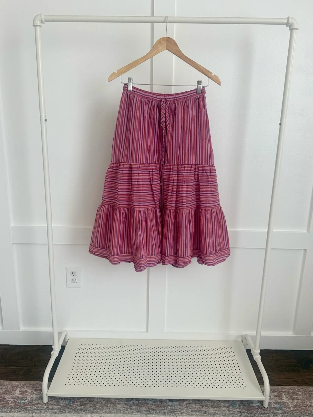 Xirena Kaia Striped Midi Skirt